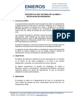 Memoria Descriptiva de Sistema de Deteccion de Incendios