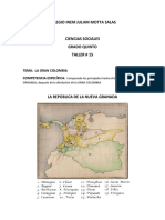 Taller #15 Ciencias Sociales Grado 5