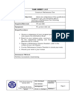 TASK SHEET 1.4-5 (Performance Test)