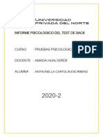 Informe Psicologico Del Test de Sack PDF