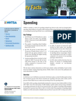 NHTSA SPEEDING Traffic Safety Fact Sheet