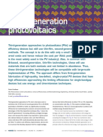 Third-Generation Photovoltaics: G.conibeer@unsw - Edu.au