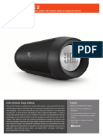 JBL Charge 2 Spec Sheet (EN)