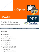 UNIT-1 Symmetric Cipher Model: Prof. R. K. Karangiya