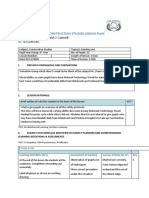 Lesson Plan Transition Year Construction Studies 1