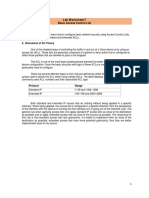 Lab Worksheet 7: Basic Access Control List