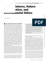 Nature Conservation and Environmental Ethics