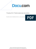 Practica N 6 Preformulaciones de Jarabes PDF