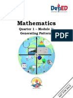 Mathematics: Quarter 1 - Module 1: Generating Patterns