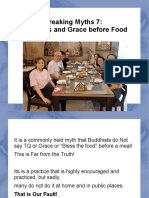 Breaking Myths 7: Buddhists and Grace Before Food