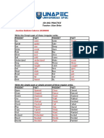 Joselina Ballista Cabrera 20200006: Write The Simple Past of These Irregular Verbs: Present Past Present Past