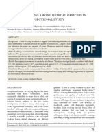 Stress and Coping Among Medical Officers in Kerala: A Cross-Sectional Study