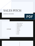 Sales Pitch For Weekly Meeting