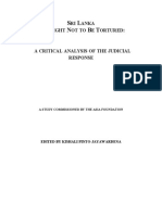 The Right Not To Be Tortured by Kishali Pinto-Jayawardena and Lisa Lois