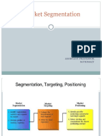 Market Segmentation: BY: Mansi Ahuja Assistant Professor Sgtbim&It