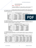 Presupuestos Financieros - Flujo de Caja: Aplicación Práctica