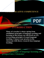 Communicative Competence