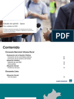 Ipsos: Encuesta de Opinión de Autoridades de Octubre de 2020