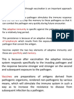 Vaccine: Adaptive Immunity