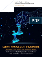 Senior Management Programme: Reimagine Your Career in A Changing World