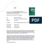 Journal Pre-Proof: Chemical Engineering and Processing - Process Intensification