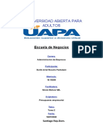 Tarea 2 Presupuesto Empresarial