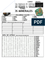 Ejercicio Los Minerales