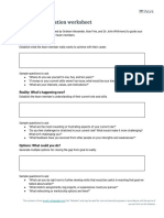 (Re - Work) Career Conversation Worksheet