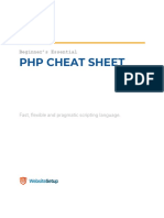 PHP Cheat Sheet: Beginner's Essential