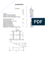 Design of Base Plate and Anchor Bolt