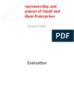 Entrepreneurship and Management of Small and Medium Enterprises