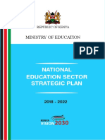 Kenya National Education Sector Strategic Plan - NESP PDF