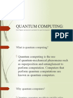 Report On Quantum Computing