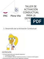 TALLER DE ACTIVACIÓN CONDUCTUAL PARA LA DEPRESIÓN Versión Breve PDF