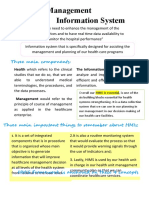 Health Management Information System: Three Main Components