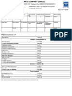 Premium Break Up: QUOTATION WORKSHEET FOR PRIVATE CAR Quotation No: Q20201121084028000711