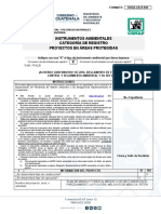 Instrumentos Ambientales Categoría de Registro Proyectos en Áreas Protegidas