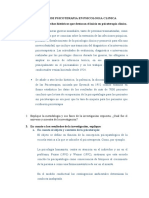 Concepto de Psicoterapia en Psicologia Clinica