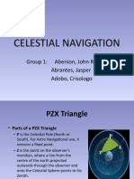 Celestial Navigation: Group 1: Abenion, John Renato Abrantes, Jasper Adobo, Crisologo