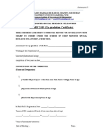 Annexure - VI (Up-Gradation Certificate)