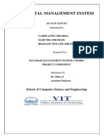 Hospital Management System: School of Computer Science and Engineering