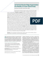 Three-Dimensional Vertical Alveolar Ridge Augmentation in The Posterior Maxilla: A 10-Year Clinical Study