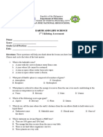 1st Validating Assessment - Earth and Life Science