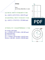 Second Moment of Area. Ixx Second Moment of Area About The X-X Axis