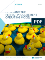 Designing The Perfect Procurement Operating Model: Operations