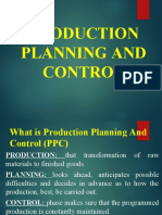 Production Planning and Control