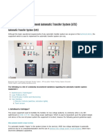 Equipment Used To Implement Automatic Transfer System (ATS) - EEP