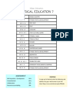 Physical Education 7 Year Plan