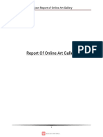 Report of Online Art Gallery PDF