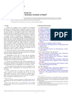 Determining The Inclusion Content of Steel: Standard Test Methods For